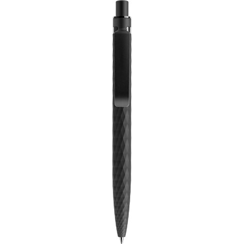 Prodir QS01 Soft Touch PRS Push Kugelschreiber , Prodir, schwarz/schwarz satiniert, Kunststoff/Metall, 14,10cm x 1,60cm (Länge x Breite), Bild 1
