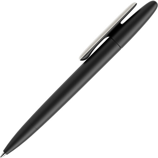 Prodir DS5 TRR Twist Kugelschreiber , Prodir, schwarz/weiss, Kunststoff, 14,30cm x 1,60cm (Länge x Breite), Bild 4