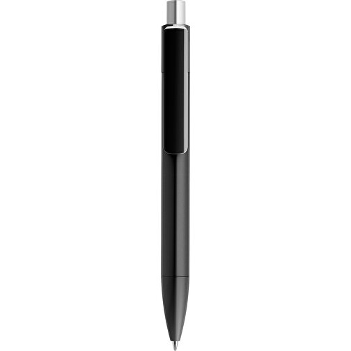 Prodir DS4 PMM Push Kugelschreiber , Prodir, schwarz / silber satiniert, Kunststoff, 14,10cm x 1,40cm (Länge x Breite), Bild 1