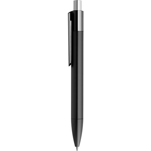 Prodir DS4 PMM Push Kugelschreiber , Prodir, schwarz / silber satiniert, Kunststoff, 14,10cm x 1,40cm (Länge x Breite), Bild 2