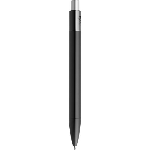 Prodir DS4 PMM Push Kugelschreiber , Prodir, schwarz / silber satiniert, Kunststoff, 14,10cm x 1,40cm (Länge x Breite), Bild 3