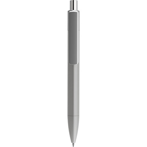 Prodir DS4 PMM Push Kugelschreiber , Prodir, delfingrau / silber poliert, Kunststoff, 14,10cm x 1,40cm (Länge x Breite), Bild 1