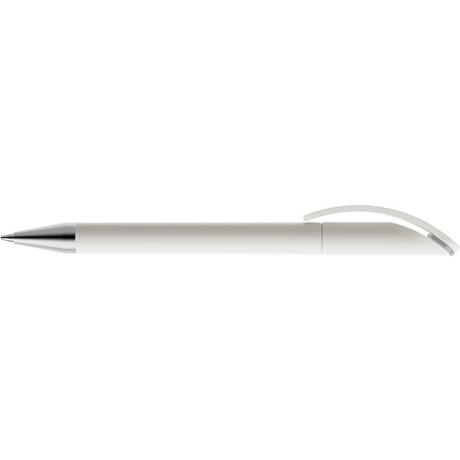 Prodir DS3 TMS Twist Kugelschreiber , Prodir, weiß / grau, Kunststoff/Metall, 13,80cm x 1,50cm (Länge x Breite), Bild 5