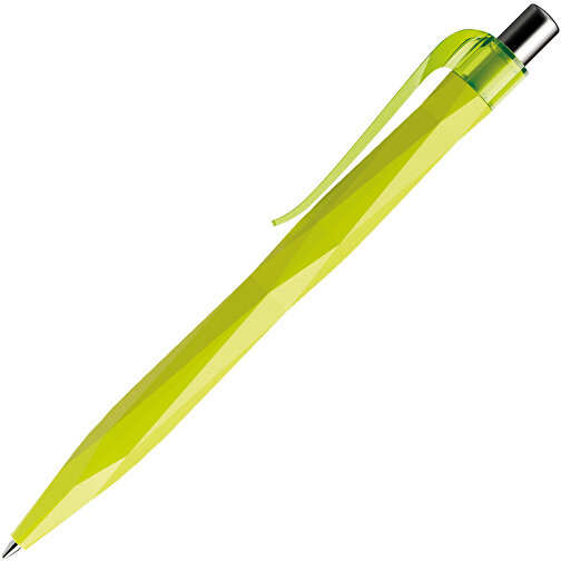 Prodir QS20 PMT Push Kugelschreiber , Prodir, gelbgrün/silber poliert, Kunststoff/Metall, 14,10cm x 1,60cm (Länge x Breite), Bild 4