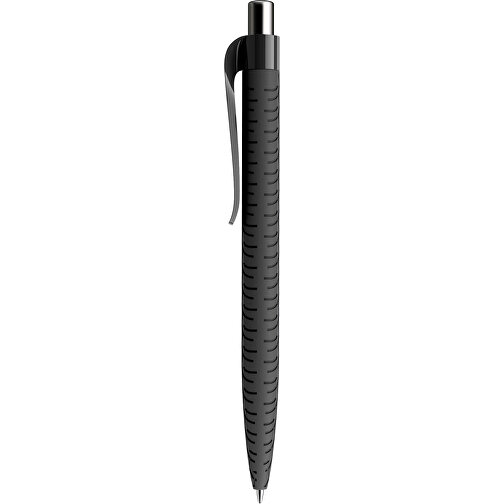 Prodir QS03 PRP Push Kugelschreiber , Prodir, schwarz/silber poliert, Kunststoff/Metall, 14,10cm x 1,60cm (Länge x Breite), Bild 2