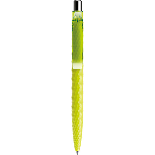 Prodir QS01 PRT Push Kugelschreiber , Prodir, gelbgrün/silber poliert, Kunststoff/Metall, 14,10cm x 1,60cm (Länge x Breite), Bild 1