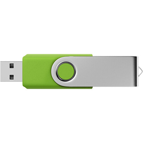 USB-Stick SWING 3.0 64 GB , Promo Effects MB , grün gummiert MB , 65 GB , Kunststoff, Metall MB , 10 - 45 MB/s MB , 5,80cm x 1,09cm x 1,90cm (Länge x Höhe x Breite), Bild 3