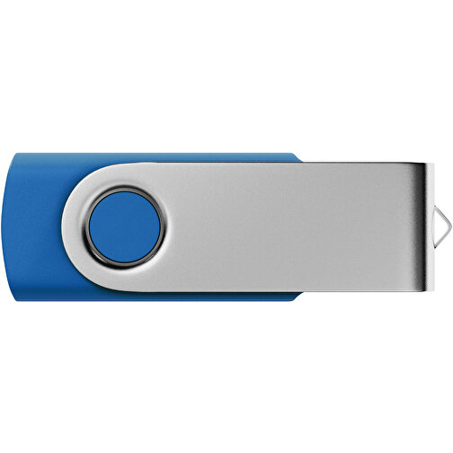 USB-Stick SWING 3.0 64 GB , Promo Effects MB , blau MB , 65 GB , Kunststoff, Metall MB , 10 - 45 MB/s MB , 5,80cm x 1,09cm x 1,90cm (Länge x Höhe x Breite), Bild 2