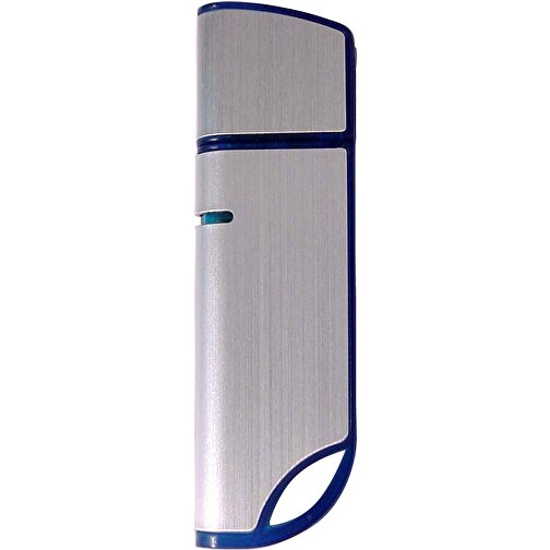 USB-Stick AVANTGARDE 3.0 64GB , Promo Effects MB , silber / blau MB , 65 GB , Aluminium / Kunststoff MB , 10 - 45 MB/s MB , 6,80cm x 0,90cm x 2,00cm (Länge x Höhe x Breite), Bild 1