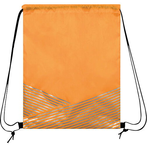 Turnbeutel BRILLIANT , orange, 210D Polyester, 44,00cm x 34,00cm (Länge x Breite), Bild 2