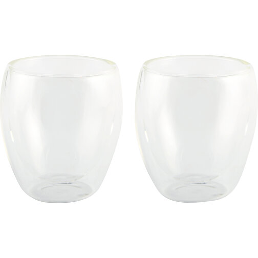 Gläser-Set DRINK LINE S, Doppelwandig: 2er Set , transparent, Borosilikatglas, 7,20cm (Höhe), Bild 1
