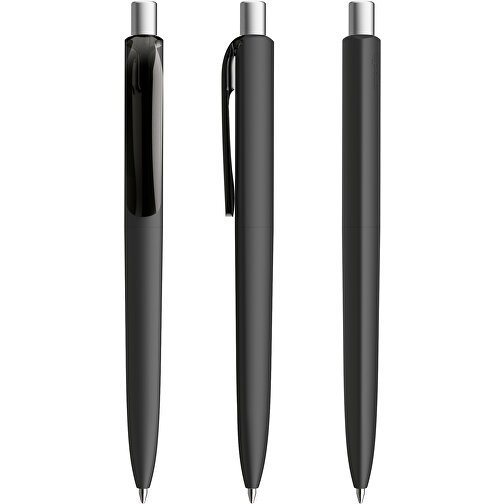 Prodir DS8 PRR Push Kugelschreiber , Prodir, schwarz/silber satiniert, Kunststoff/Metall, 14,10cm x 1,50cm (Länge x Breite), Bild 6