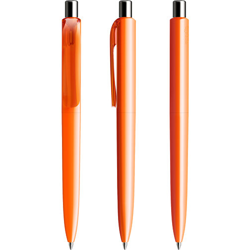 Prodir DS8 PPP Push Kugelschreiber , Prodir, orange/silber poliert, Kunststoff/Metall, 14,10cm x 1,50cm (Länge x Breite), Bild 6