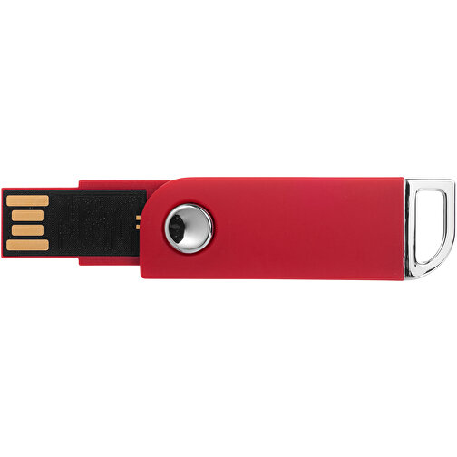 Swivel Rectangular USB-Stick , rot MB , 4 GB , Kunststoff MB , 5,40cm x 1,70cm x 0,70cm (Länge x Höhe x Breite), Bild 7