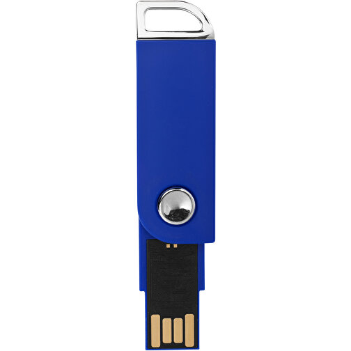 Swivel Rectangular USB-Stick , blau MB , 4 GB , Kunststoff MB , 5,40cm x 1,70cm x 0,70cm (Länge x Höhe x Breite), Bild 3