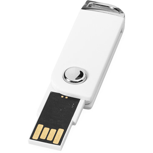 Swivel Rectangular USB-Stick , weiß MB , 32 GB , Kunststoff MB , 5,40cm x 1,70cm x 0,70cm (Länge x Höhe x Breite), Bild 1