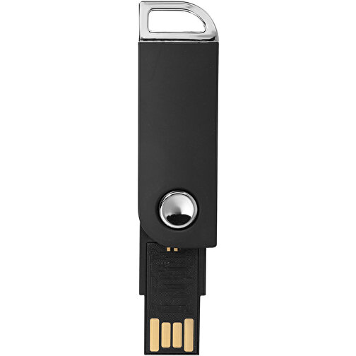 Swivel Rectangular USB-Stick , schwarz MB , 32 GB , Kunststoff MB , 5,40cm x 1,70cm x 0,70cm (Länge x Höhe x Breite), Bild 3