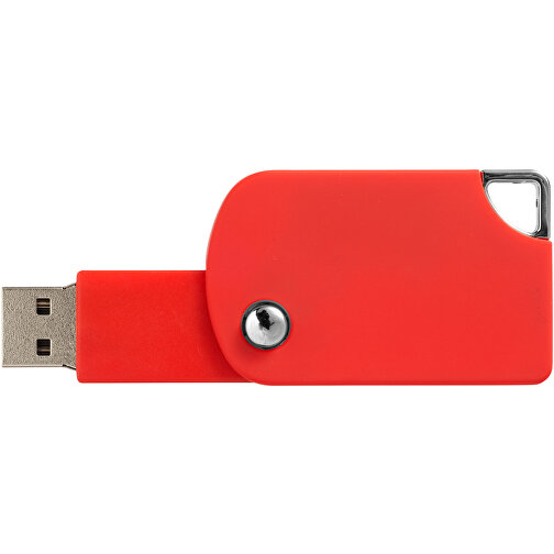Swivel Square USB-Stick , rot MB , 4 GB , Kunststoff MB , 5,00cm x 3,10cm x 1,00cm (Länge x Höhe x Breite), Bild 7