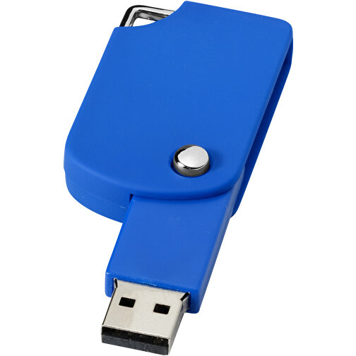 Swivel Square USB-Stick , blau MB , 2 GB , Kunststoff MB , 5,00cm x 3,10cm x 1,00cm (Länge x Höhe x Breite), Bild 1