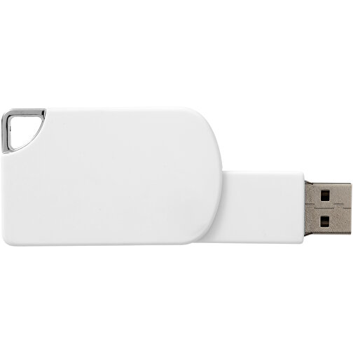 Swivel Square USB-Stick , weiss MB , 32 GB , Kunststoff MB , 5,00cm x 3,10cm x 1,00cm (Länge x Höhe x Breite), Bild 5