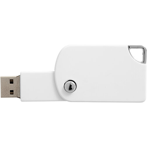 Swivel Square USB-Stick , weiß MB , 16 GB , Kunststoff MB , 5,00cm x 3,10cm x 1,00cm (Länge x Höhe x Breite), Bild 6