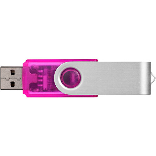 Rotate Transculent USB-Stick , rosa MB , 32 GB , Kunststoff, Aluminium MB , 5,80cm x 1,90cm x 1,00cm (Länge x Höhe x Breite), Bild 4