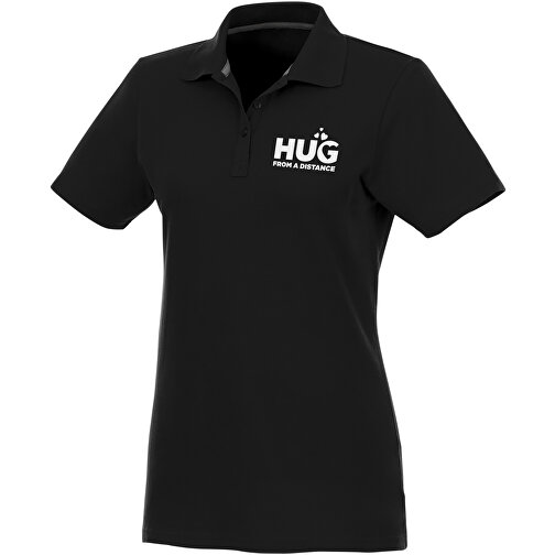 Helios Poloshirt Für Damen , schwarz, Piqué Strick 100% BCI Baumwolle, 180 g/m2, XL, , Bild 3