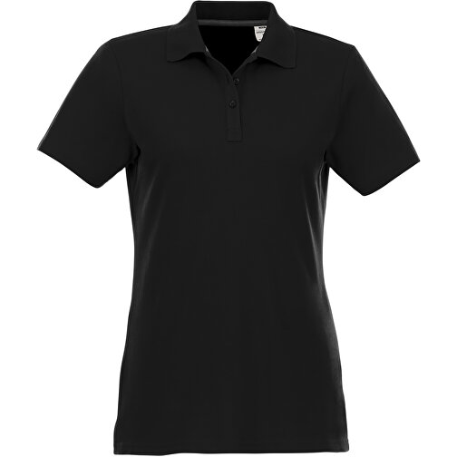 Helios Poloshirt Für Damen , schwarz, Piqué Strick 100% BCI Baumwolle, 180 g/m2, M, , Bild 4