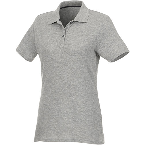 Helios Poloshirt Für Damen , heather grau, Piqué Strick 90% Baumwolle, 10% Viskose, 180 g/m2, XL, , Bild 1