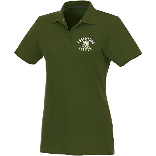 Helios Poloshirt Für Damen , armeegrün, Piqué Strick 100% BCI Baumwolle, 180 g/m2, XXL, , Bild 2