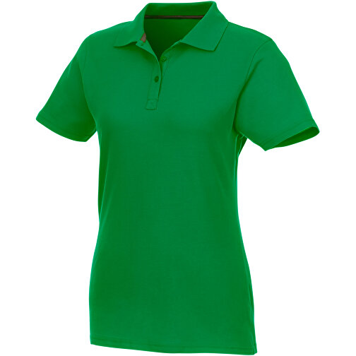Helios Poloshirt Für Damen , farngrün, Piqué Strick 100% BCI Baumwolle, 180 g/m2, XL, , Bild 1