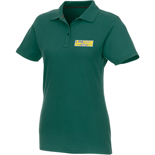 Helios Poloshirt Für Damen , waldgrün, Piqué Strick 100% BCI Baumwolle, 180 g/m2, XXL, , Bild 2