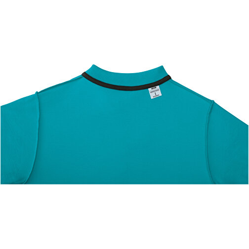 Helios Poloshirt Für Damen , aquablau, Piqué Strick 100% BCI Baumwolle, 180 g/m2, L, , Bild 5