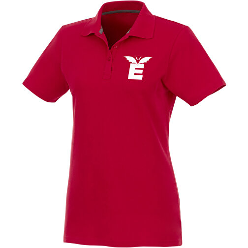 Helios Poloshirt Für Damen , rot, Piqué Strick 100% BCI Baumwolle, 180 g/m2, 4XL, , Bild 2