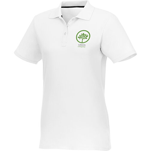Helios Poloshirt Für Damen , weiß, Piqué Strick 100% BCI Baumwolle, 180 g/m2, XXL, , Bild 2