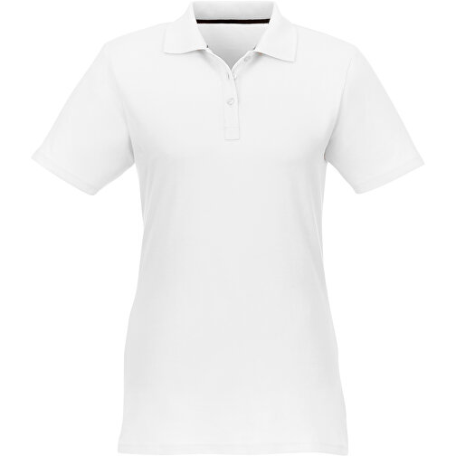 Helios Poloshirt Für Damen , weiß, Piqué Strick 100% BCI Baumwolle, 180 g/m2, M, , Bild 4
