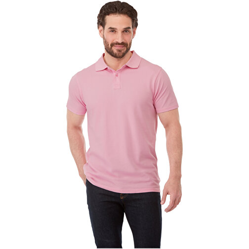 Helios Poloshirt Für Herren , heather grau, Piqué Strick 100% BCI Baumwolle, 180 g/m2, S, , Bild 7