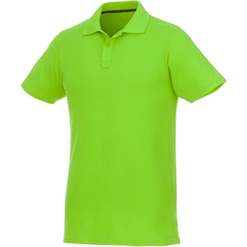Helios Poloshirt Für Herren , apfelgrün, Piqué Strick 100% BCI Baumwolle, 180 g/m2, XS, , Bild 2