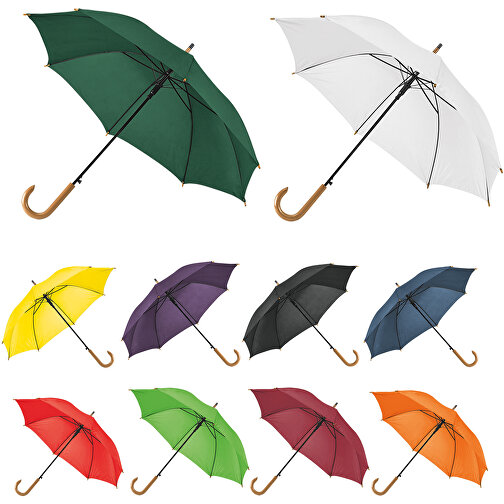 PATTI. Regenschirm Aus 190T-Polyester Mit Automatischer Öffnung , dunkelgrün, 190T Polyester, , Bild 2