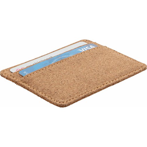 Kork RFID Slim-Wallet, Braun , braun, Kork, 10,20cm x 7,60cm (Länge x Höhe), Bild 2