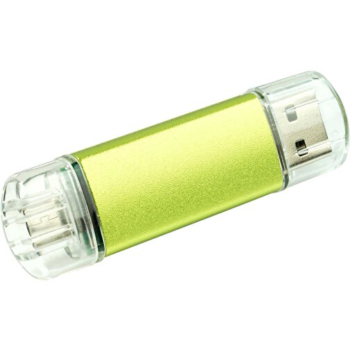 USB-Stick ALU SMART 2.0 64GB , Promo Effects MB , grün MB , 65 GB , Aluminium MB , 3 - 10 MB/s MB , 3,80cm x 1,75cm (Länge x Breite), Bild 1