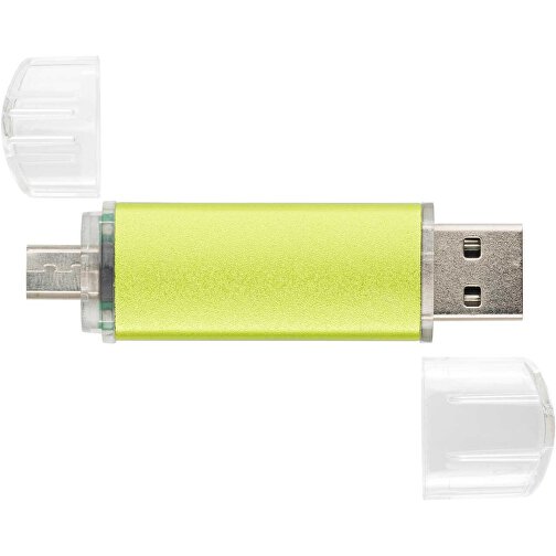 USB-Stick ALU SMART 2.0 64GB , Promo Effects MB , grün MB , 65 GB , Aluminium MB , 3 - 10 MB/s MB , 3,80cm x 1,75cm (Länge x Breite), Bild 3