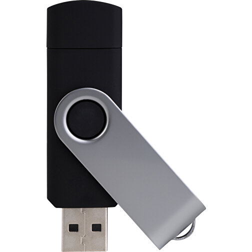 USB-Stick Smart Swing 64 GB , Promo Effects MB , schwarz MB , 65 GB , Kunststoff, Metal MB , 3 - 10 MB/s MB , 7,00cm x 1,00cm x 1,90cm (Länge x Höhe x Breite), Bild 1