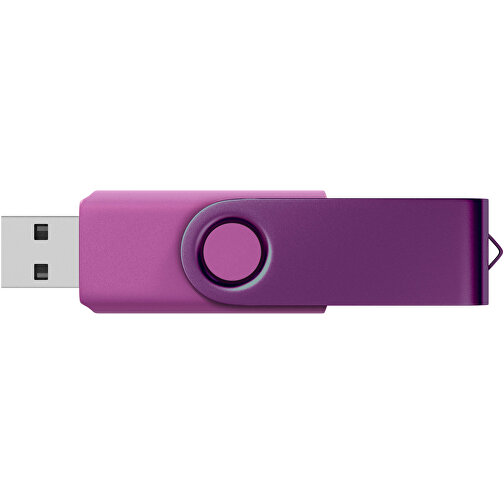 USB-Stick Swing Color 64GB , Promo Effects MB , violett MB , 65 GB , Kunststoff/ Aluminium MB , 3 - 10 MB/s MB , 5,70cm x 1,00cm x 1,90cm (Länge x Höhe x Breite), Bild 3