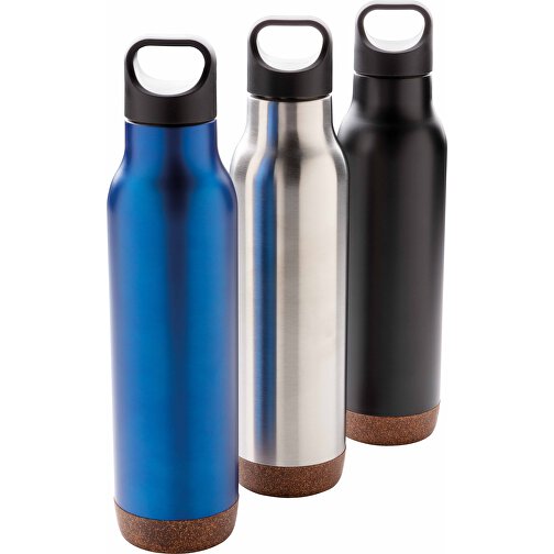Auslaufsichere Vakuum-Flasche Mit Kork, Silber , silber, Edelstahl, 29,00cm (Höhe), Bild 8
