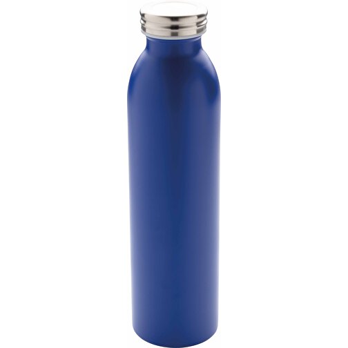 Auslaufgeschützte Kupfer-Vakuum-Flasche, Blau , blau, Edelstahl, 26,00cm (Höhe), Bild 1