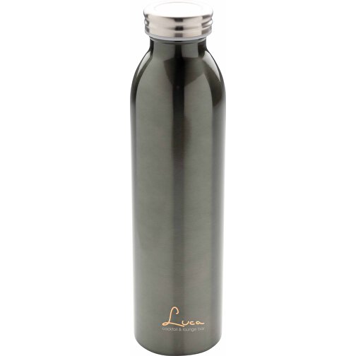 Auslaufgeschützte Kupfer-Vakuum-Flasche, Grau , grau, Edelstahl, 26,00cm (Höhe), Bild 6