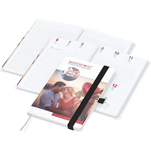 Calendrier du livre Match-Hybrid A5 Bestseller, brillant, noir, Image 1
