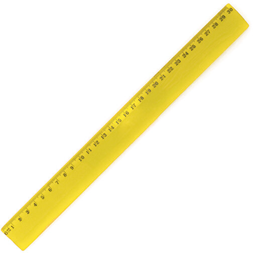 Lineal FLEXOR , gelb, PS, 30,50cm x 0,30cm x 3,00cm (Länge x Höhe x Breite), Bild 1