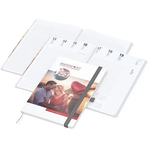 Calendrier de livres Match-Hybrid A4 Bestseller, mat, gris argenté, Image 1